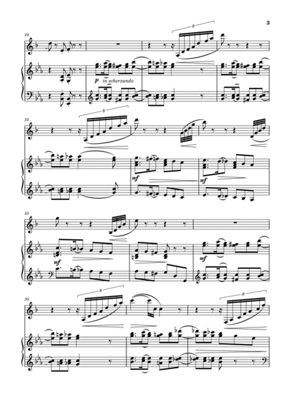 Canzonrtta Op.19 by G. Pierne for clarinet and piano.