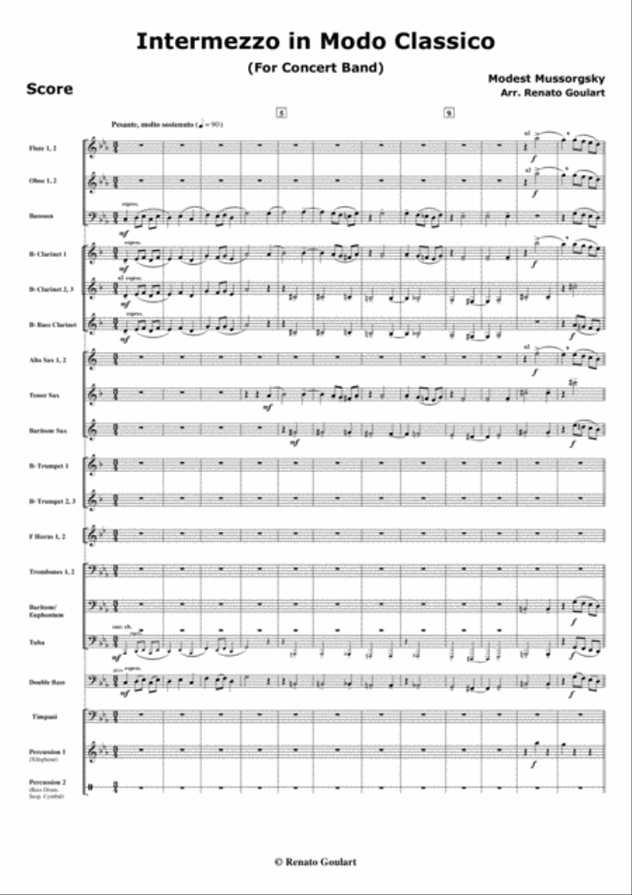 Intermezzo in Modo Classico - Score Concert Band scores gallery preview page 3
