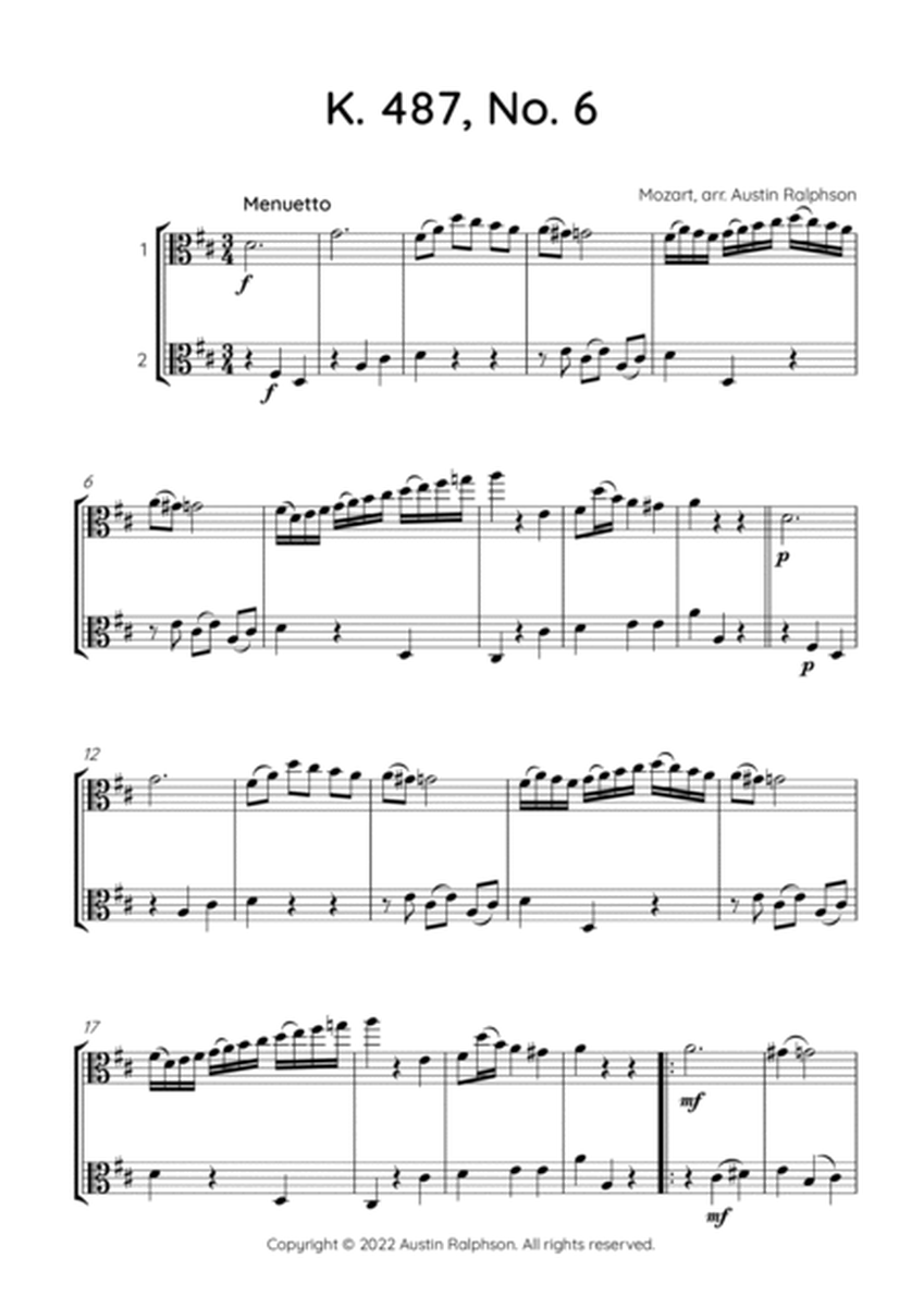 Mozart K. 487 No. 6 - viola duet image number null