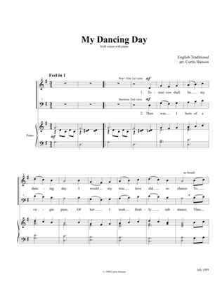 Book cover for My Dancing Day (SAB)