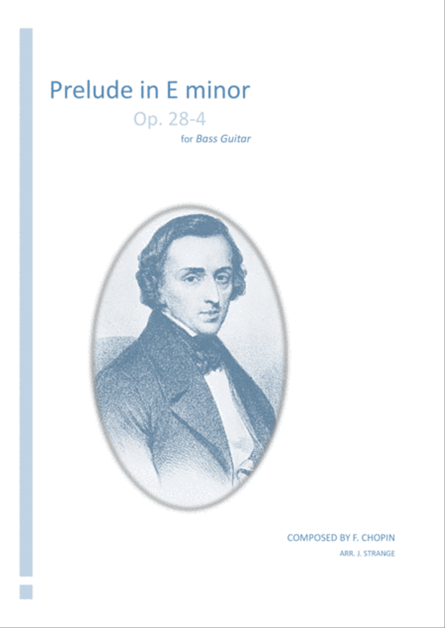 Prelude in E minor for solo Bass Guitar Bass Guitar scores gallery preview page 1