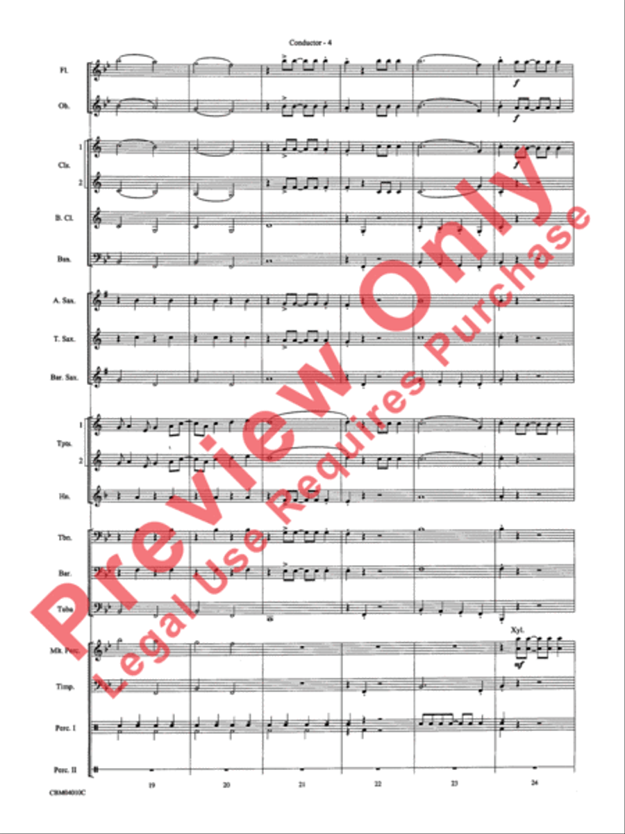 Anything Goes Concert Band scores gallery preview page 6