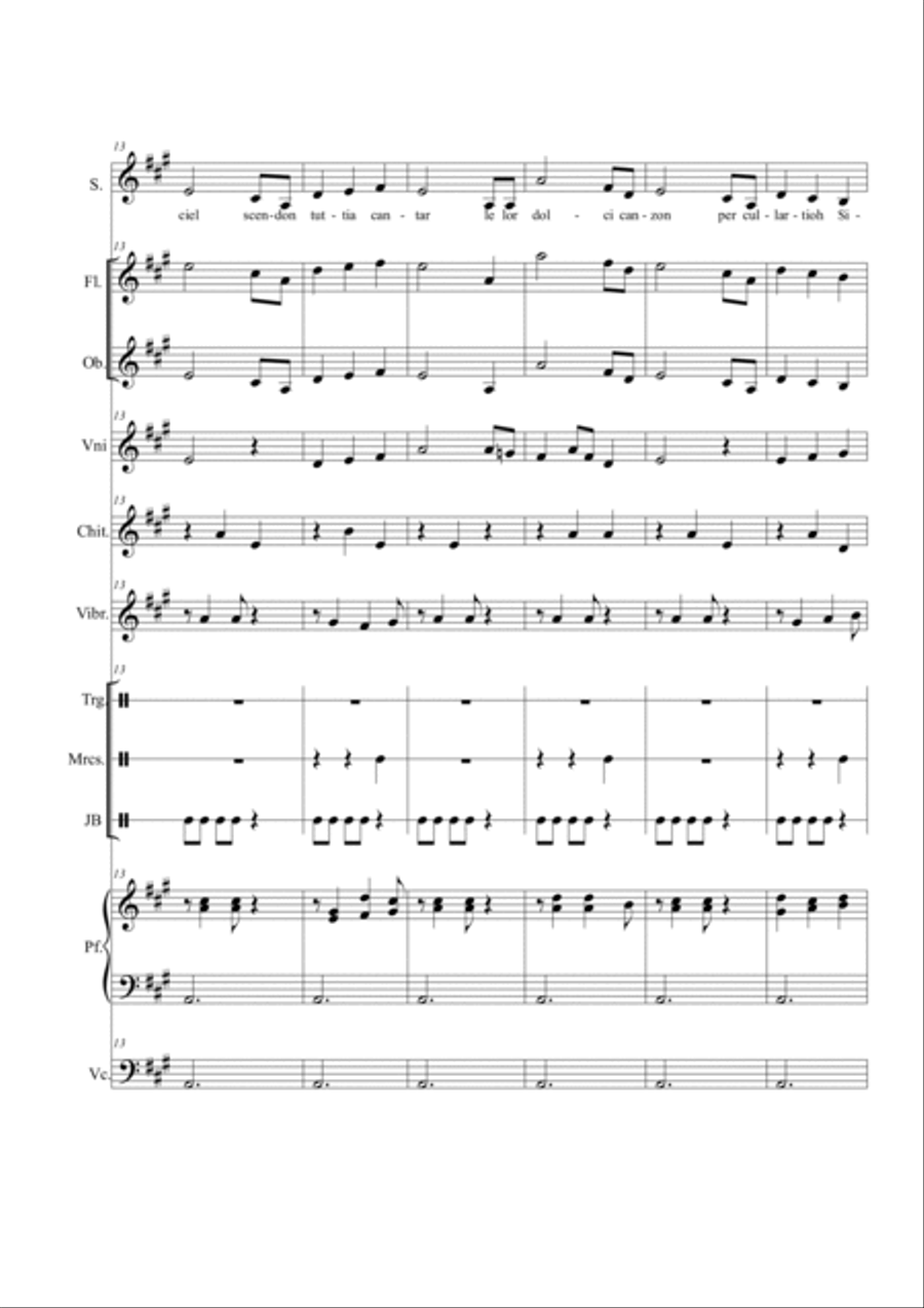 Lullaby op.49 n.4 - Score Only Full Orchestra scores gallery preview page 3