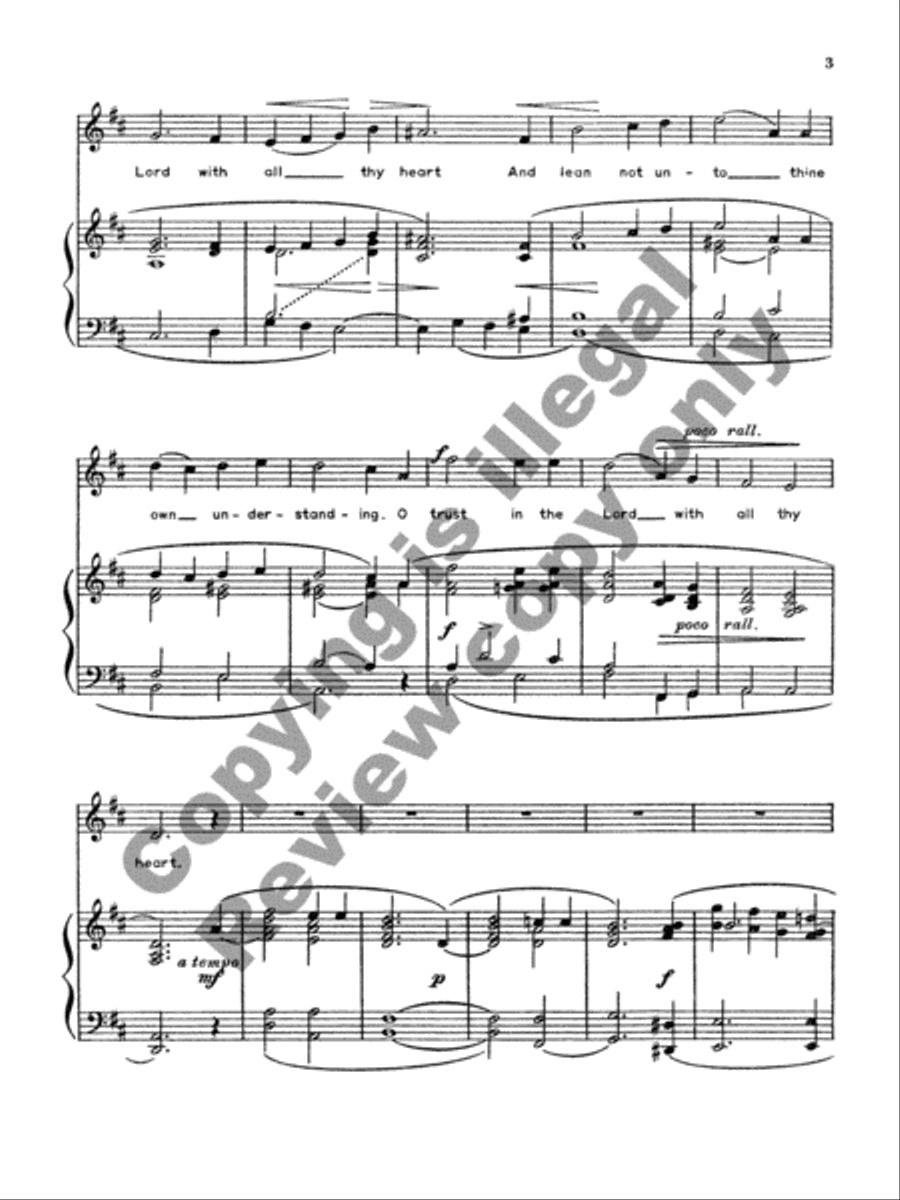 Trust in the Lord Trust in the Lord High Voice scores gallery preview page 4