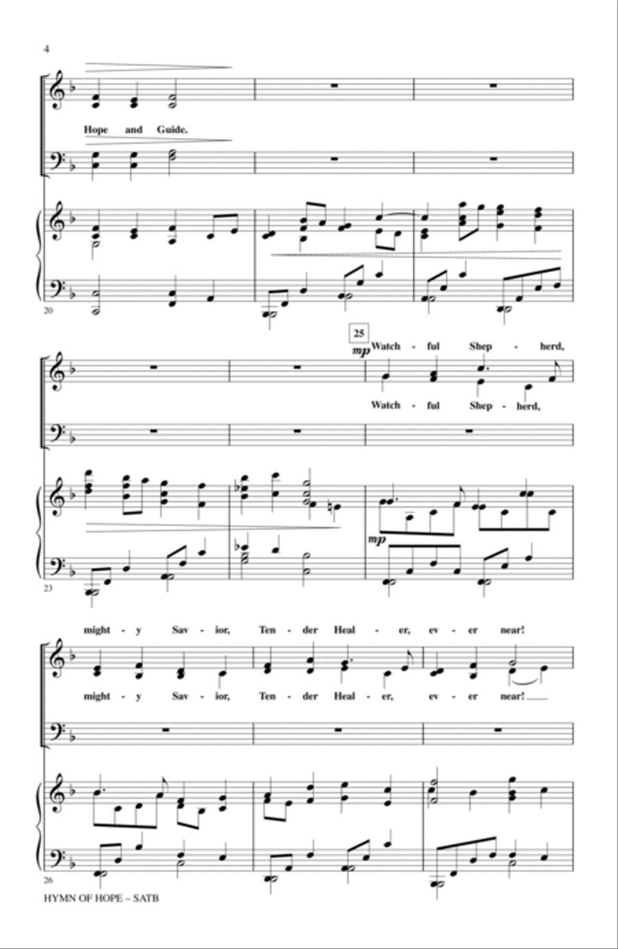 Hymn Of Hope 4-Part scores gallery preview page 3