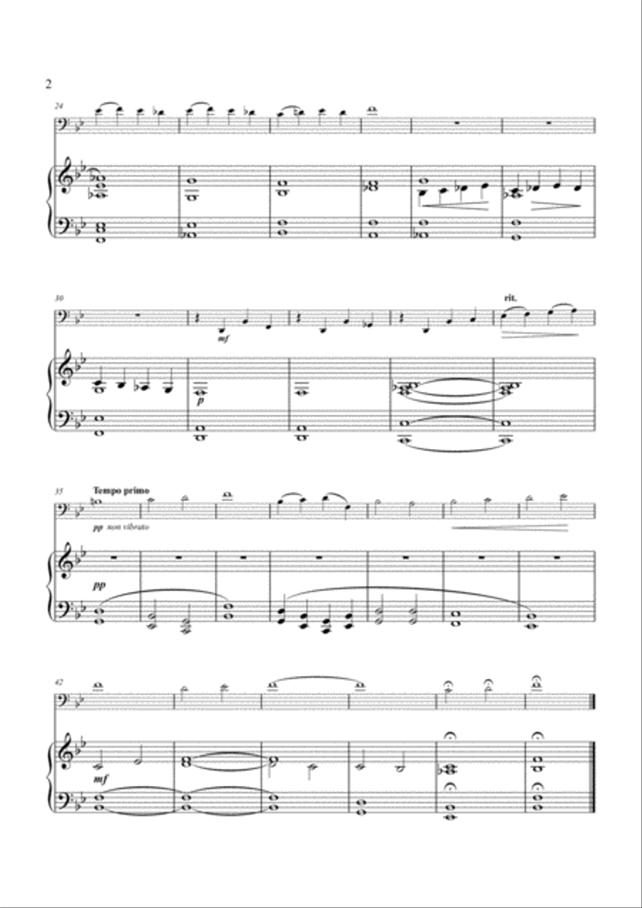 Sonata No. 2 for Cello and Piano, Opus 32 Piano Accompaniment scores gallery preview page 2