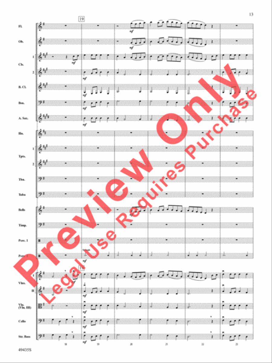 Graduation Suite Full Orchestra scores gallery preview page 14