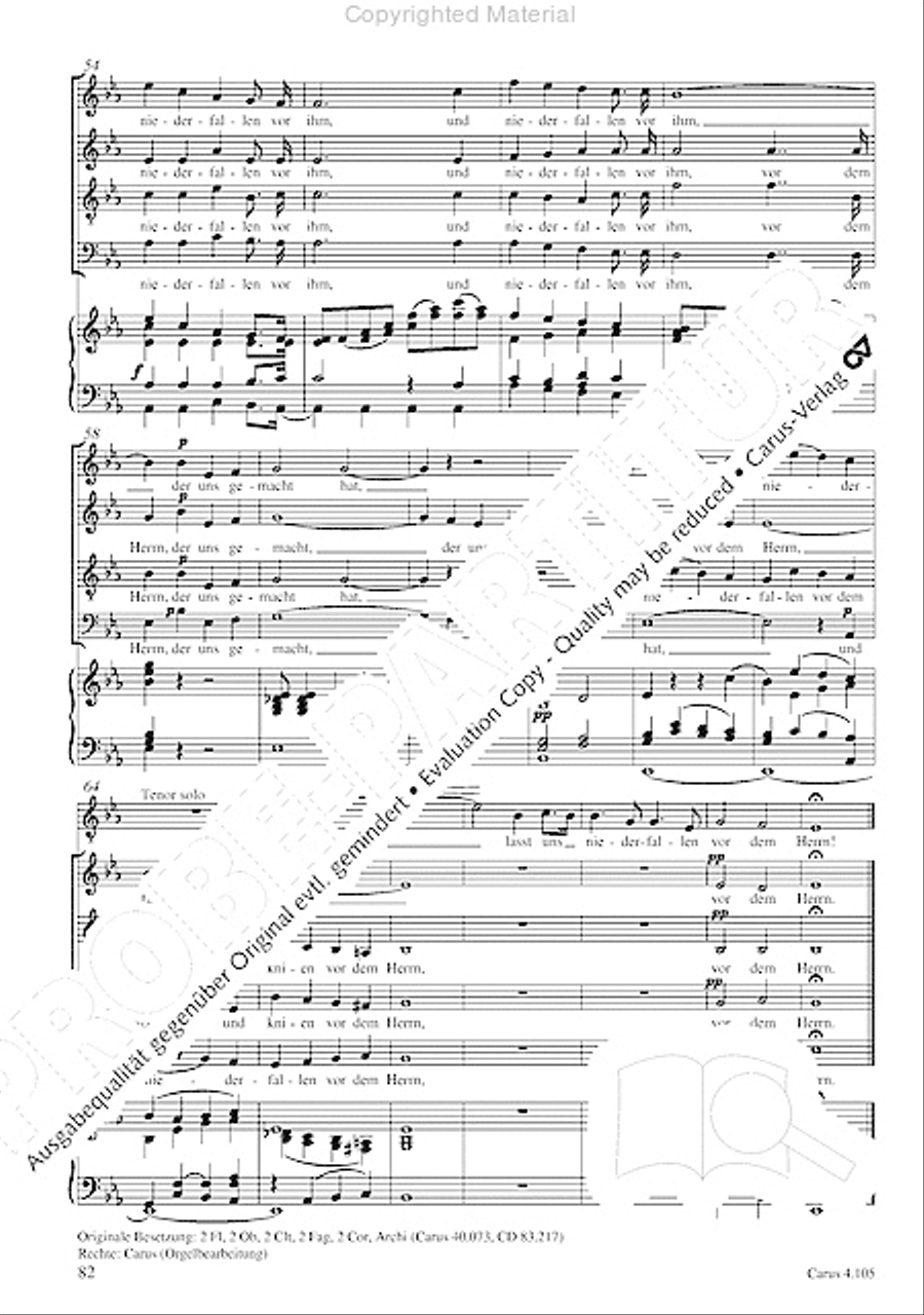 Choral collection Mendelssohn - editionchor Choir scores gallery preview page 83