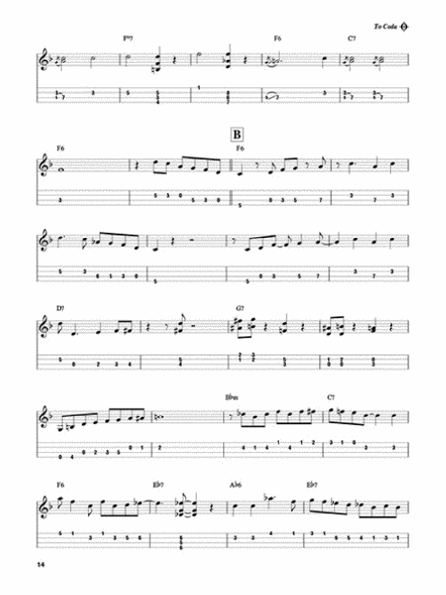 Gypsy Swing Guitar Tablature scores gallery preview page 5