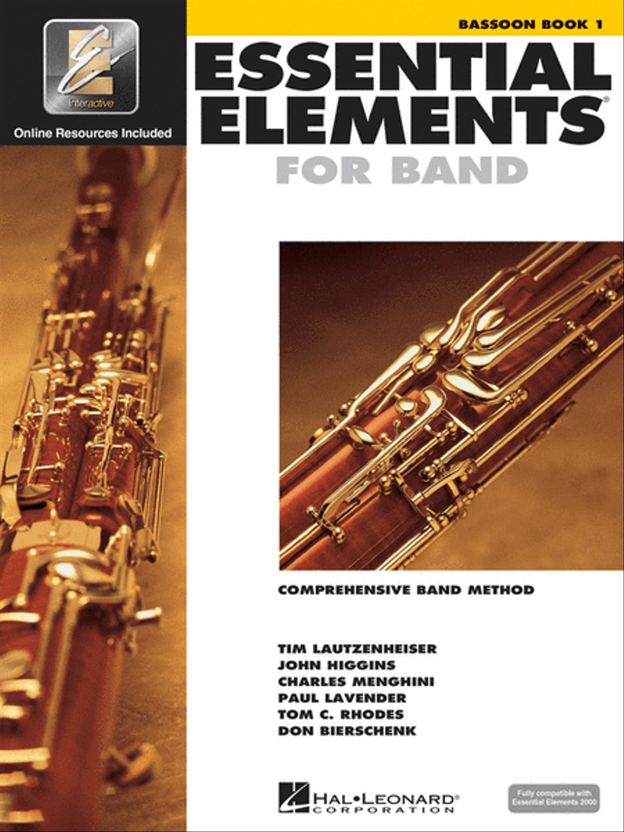 Essential Elements for Band – Bassoon Book 1 with EEi Concert Band Methods scores gallery preview page 1