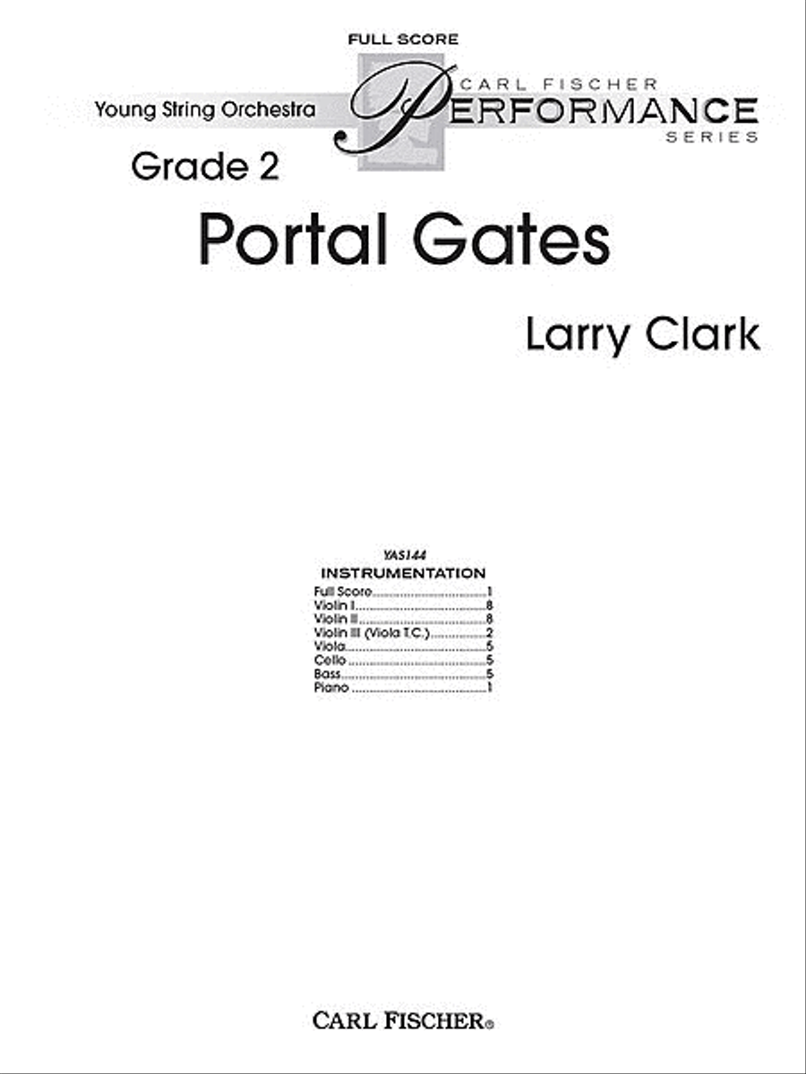 Portal Gates String Orchestra scores gallery preview page 1