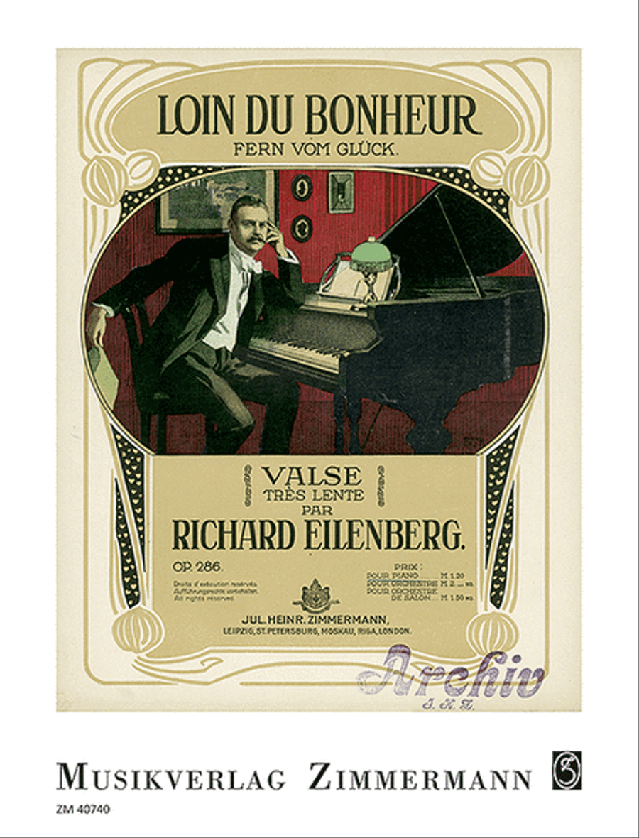 Loin du Bonheur Piano Solo scores gallery preview page 1