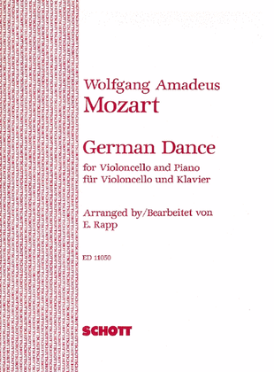 Book cover for German Dances Cello/piano***pop***