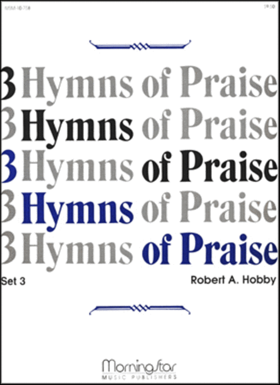Three Hymns of Praise, Set 3 Organ scores gallery preview page 1