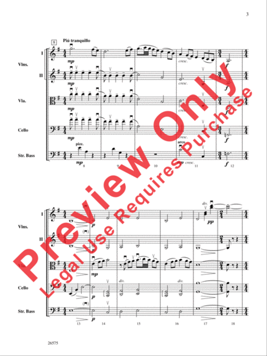 Of Glorious Plumage String Orchestra scores gallery preview page 4