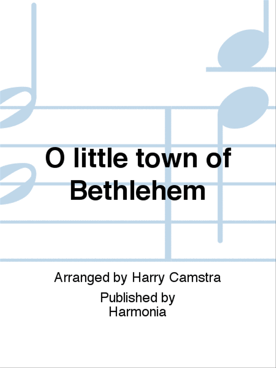 O little town of Bethlehem TTBB scores gallery preview page 1