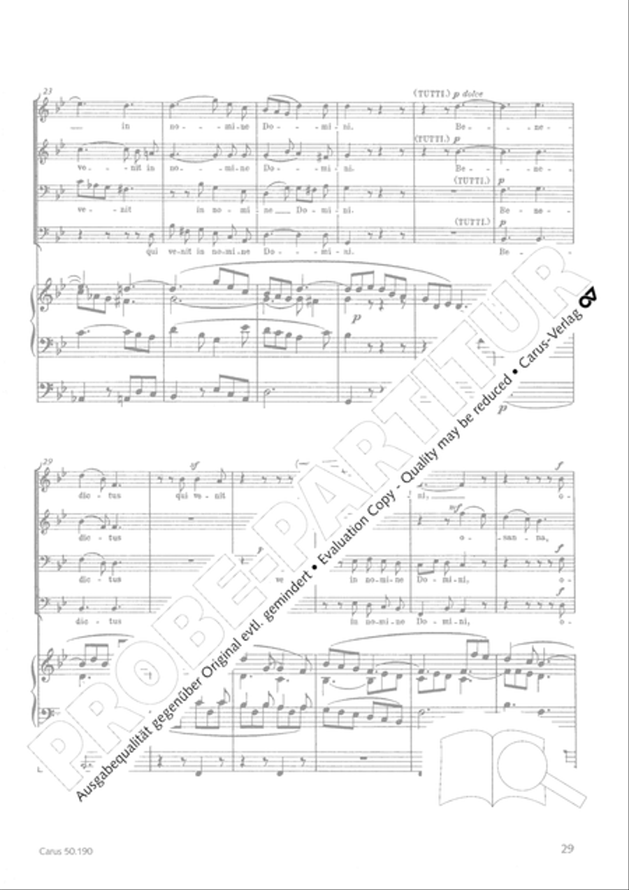 Mass in F major TTBB scores gallery preview page 29