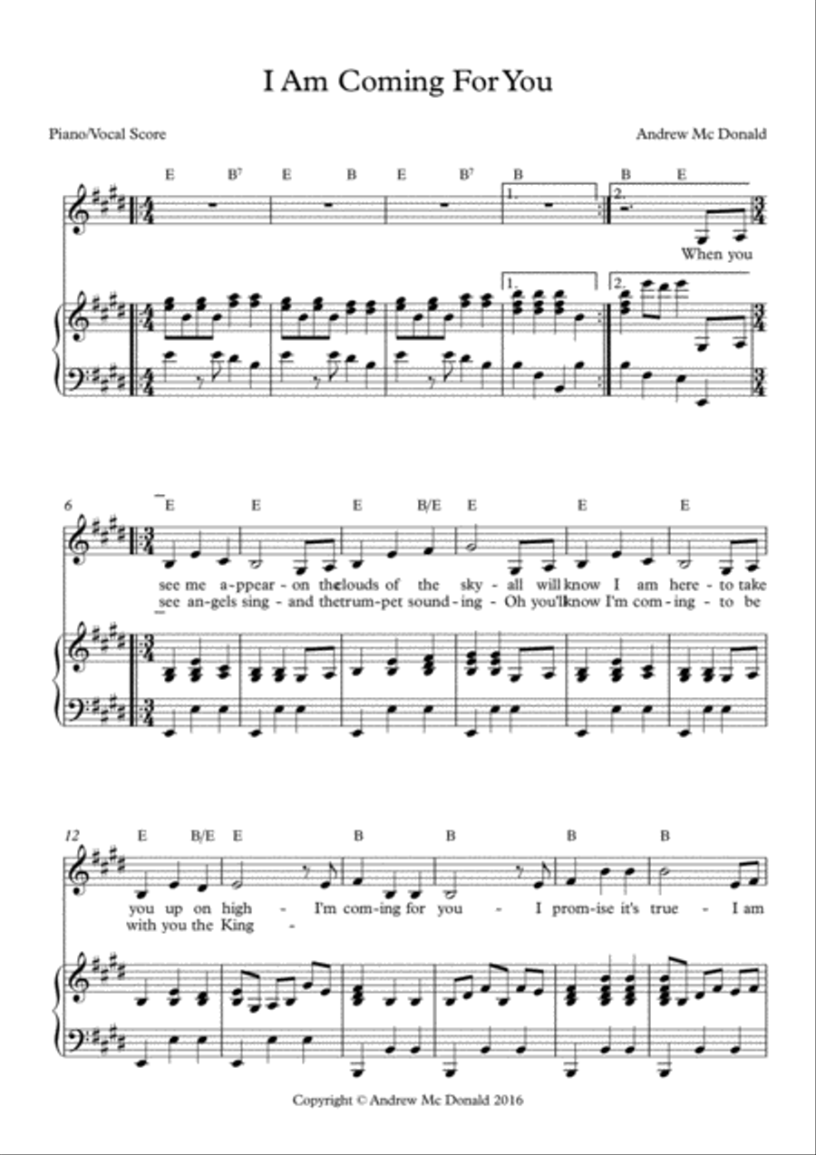 I Am Coming For You I Am Coming For You Voice scores gallery preview page 2