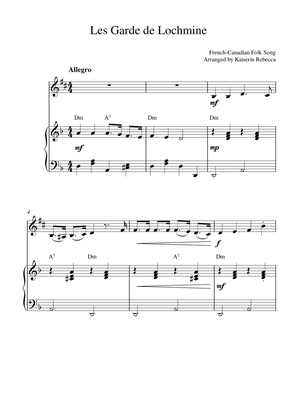 Les Garde de Lochmine (for alto sax solo and piano accompaniment)