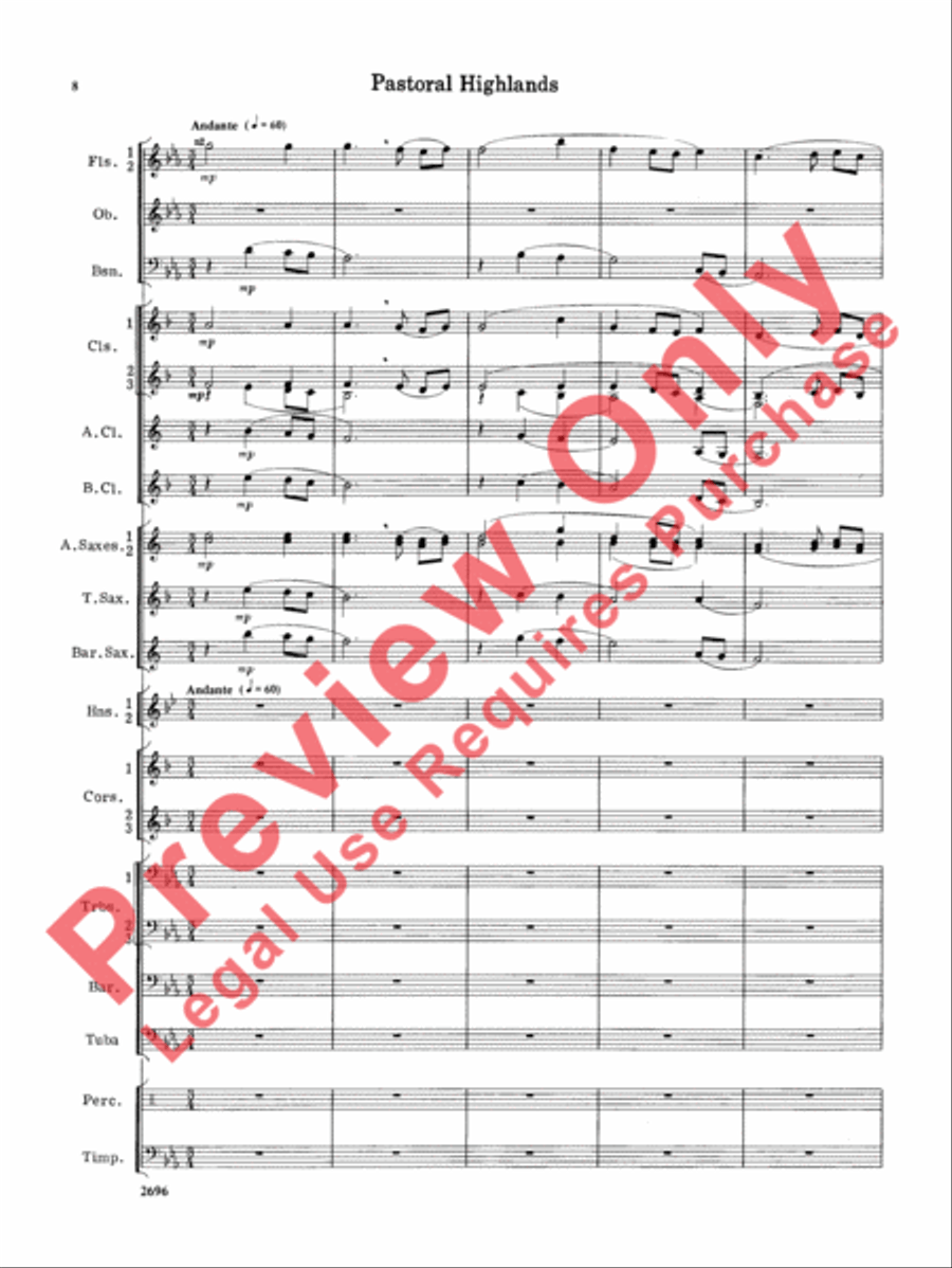 Hudson River Suite Hudson River Suite Concert Band scores gallery preview page 9