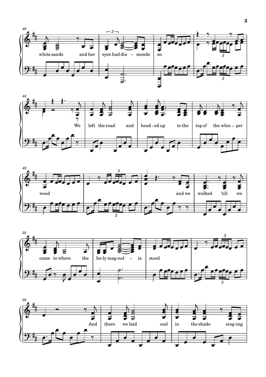 The Boy With The Moon And Star On His He Piano Solo scores gallery preview page 3