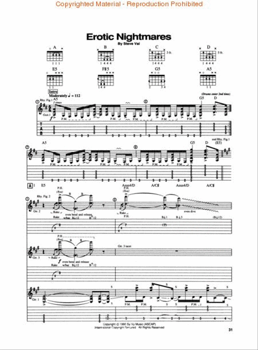 Passion & Warfare Electric Guitar scores gallery preview page 3