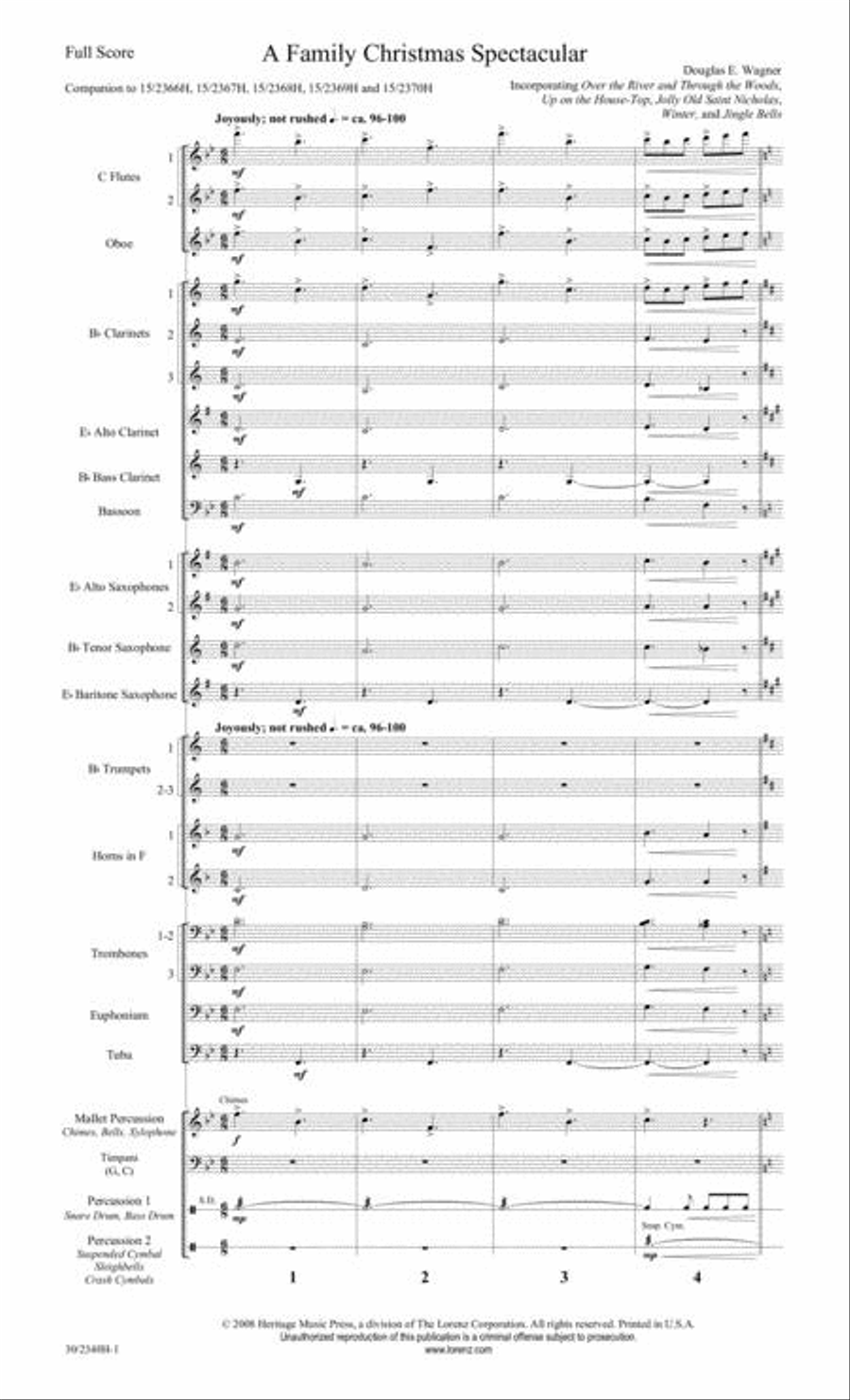 A Family Christmas Spectacular - Concert Band Score/Parts Concert Band scores gallery preview page 2