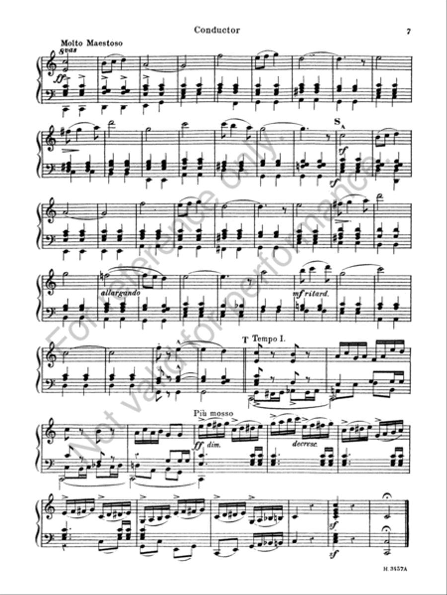 Pomp and Circumstance Military March No. 1 in D Concert Band scores gallery preview page 8