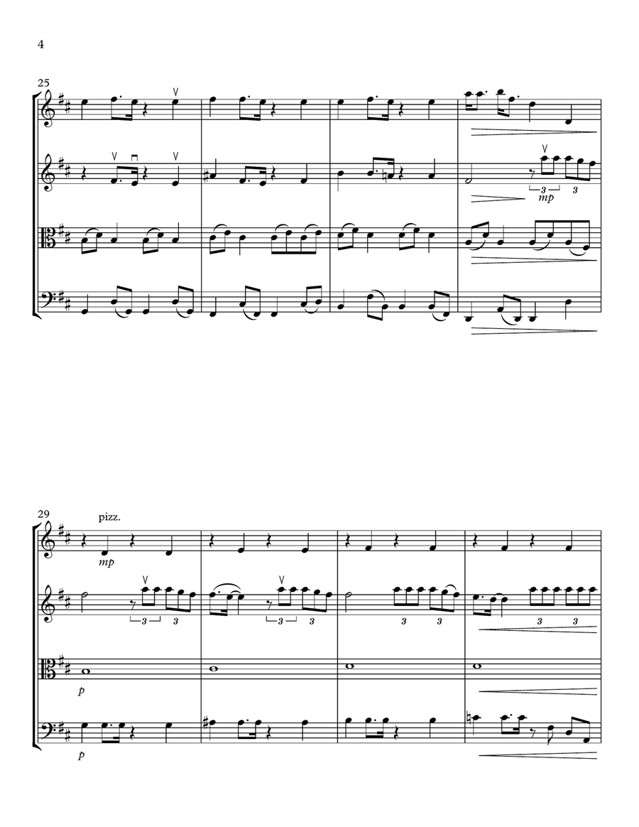 Thank U, Next String Quartet scores gallery preview page 4