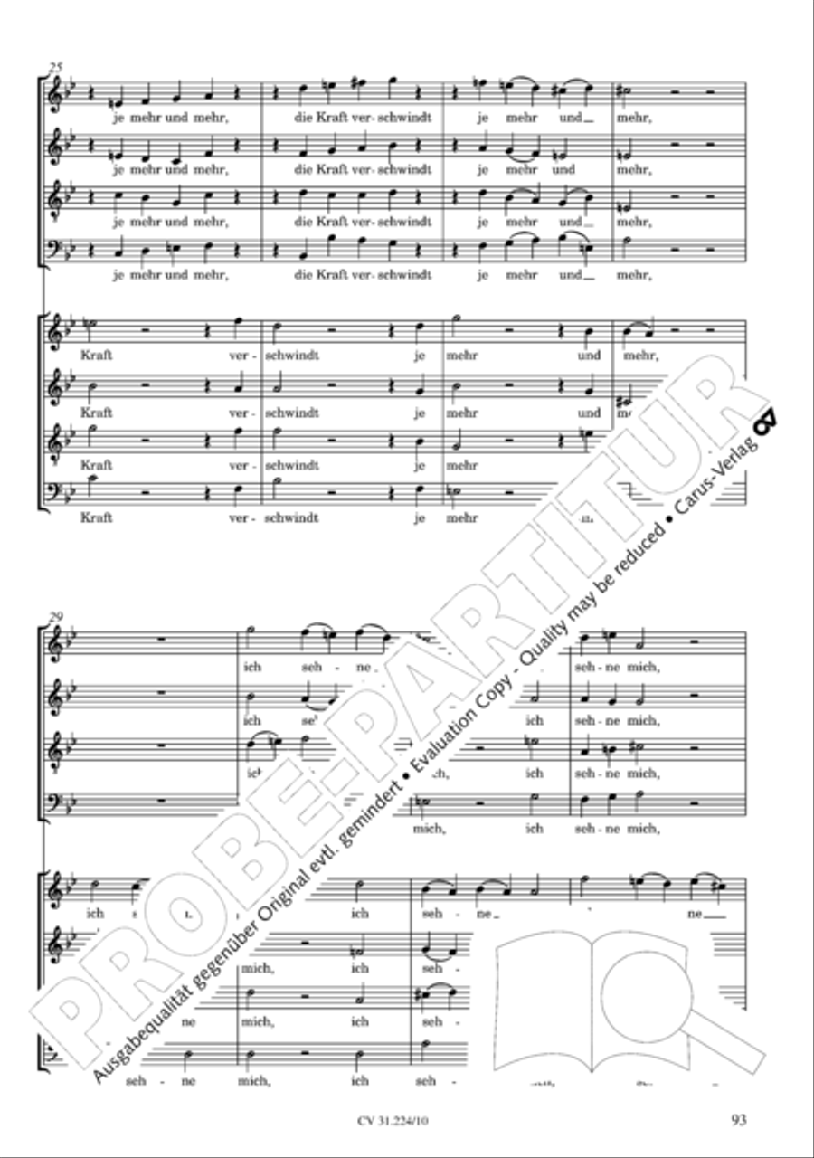The complete motets (without Bc) Choir scores gallery preview page 100