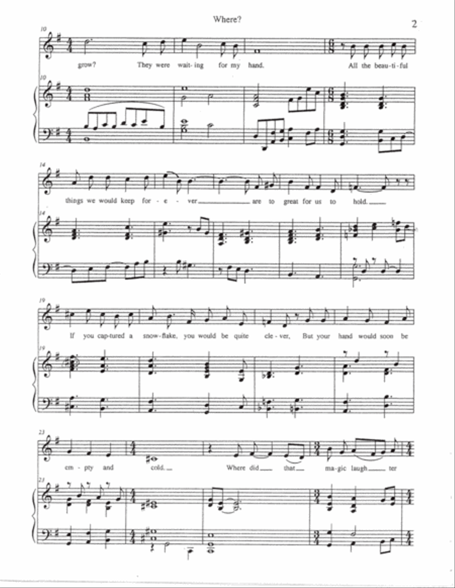 Where ? ART SONG High Voice scores gallery preview page 3