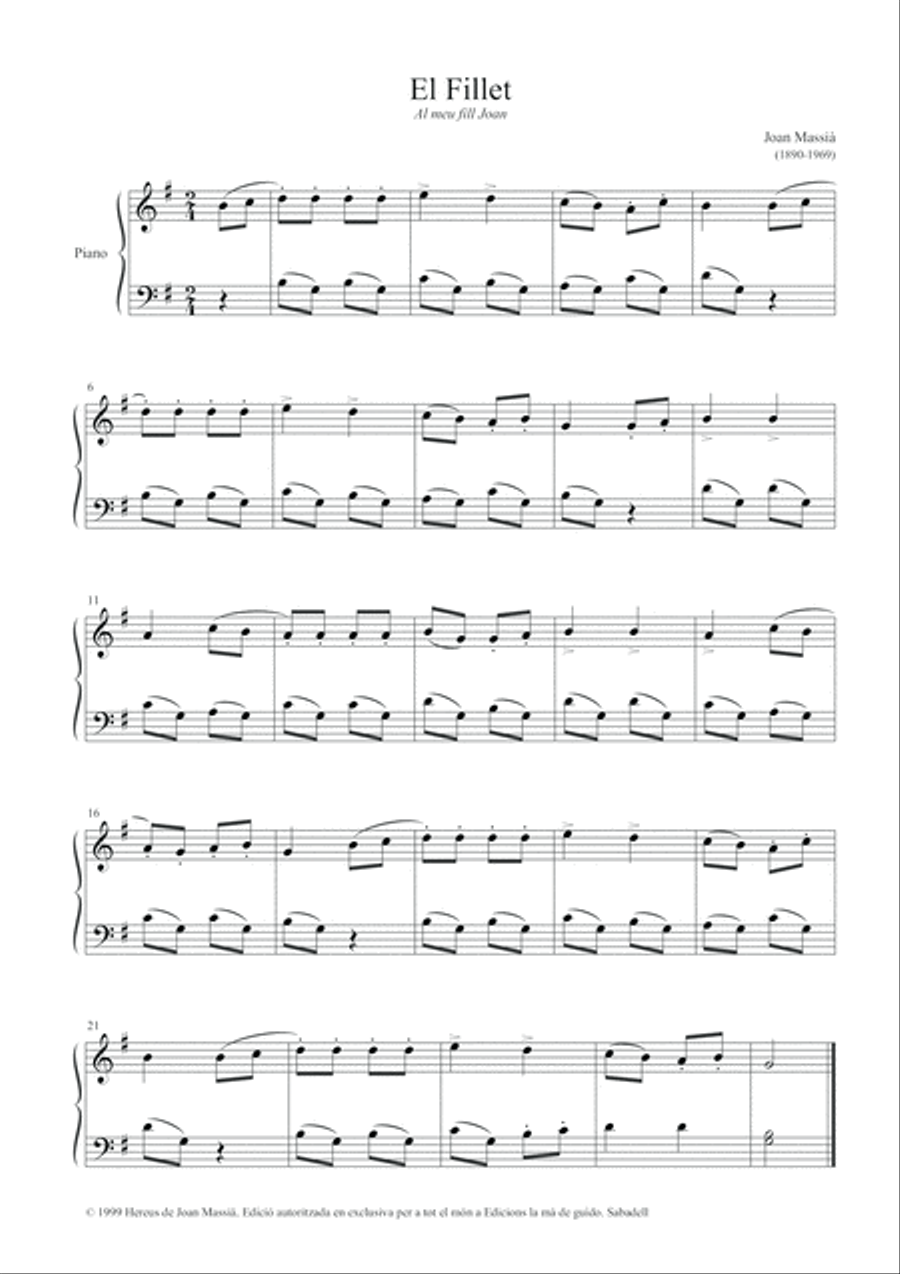 Apunts (volum 1) 2 Pianos, 4-Hands scores gallery preview page 5