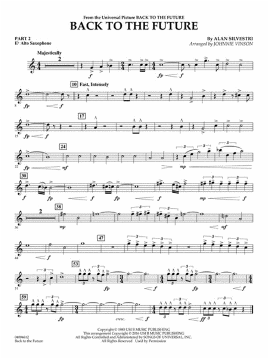 Back to the Future (Main Theme) Concert Band scores gallery preview page 8