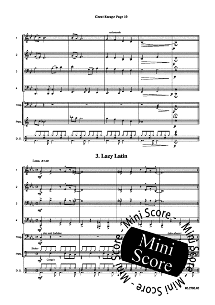 Great Escape Brass Band scores gallery preview page 14