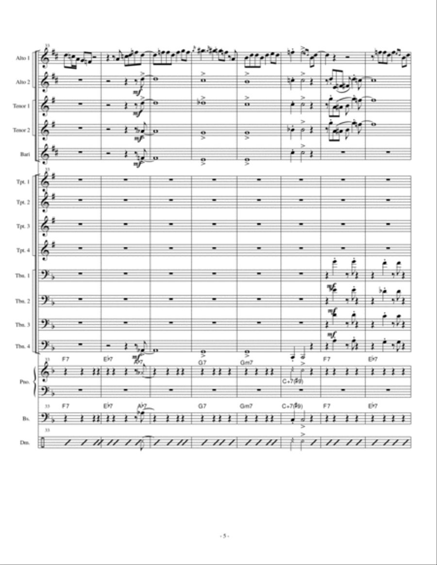 Camisa Negra Jazz Ensemble scores gallery preview page 5