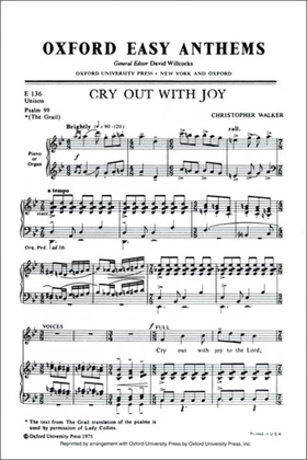 Book cover for Cry out with joy