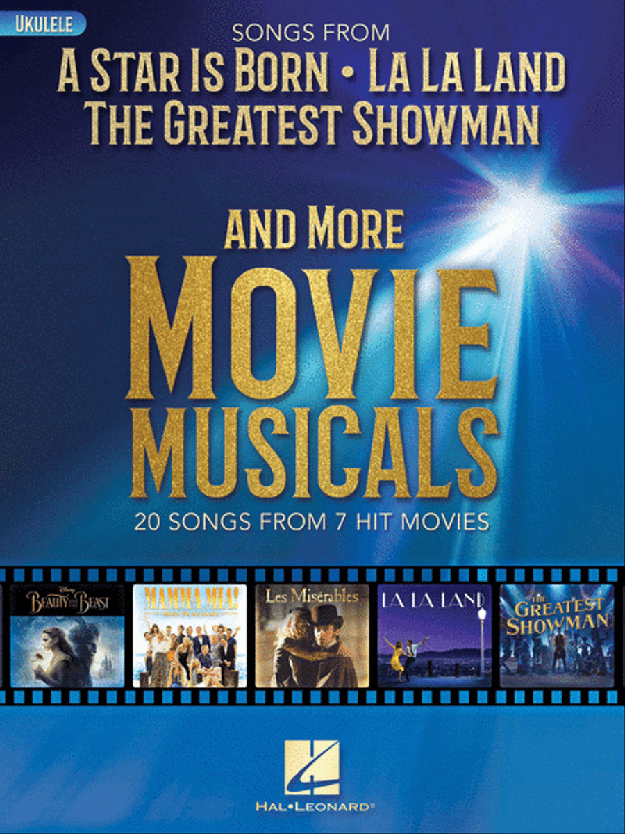 Songs from A Star Is Born, The Greatest Showman, La La Land, and More Movie Musicals Ukulele scores gallery preview page 1
