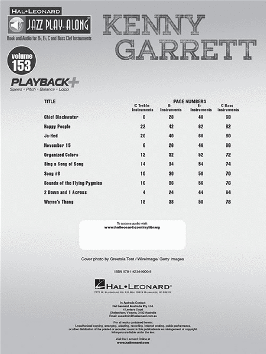 Kenny Garrett C Instrument scores gallery preview page 2