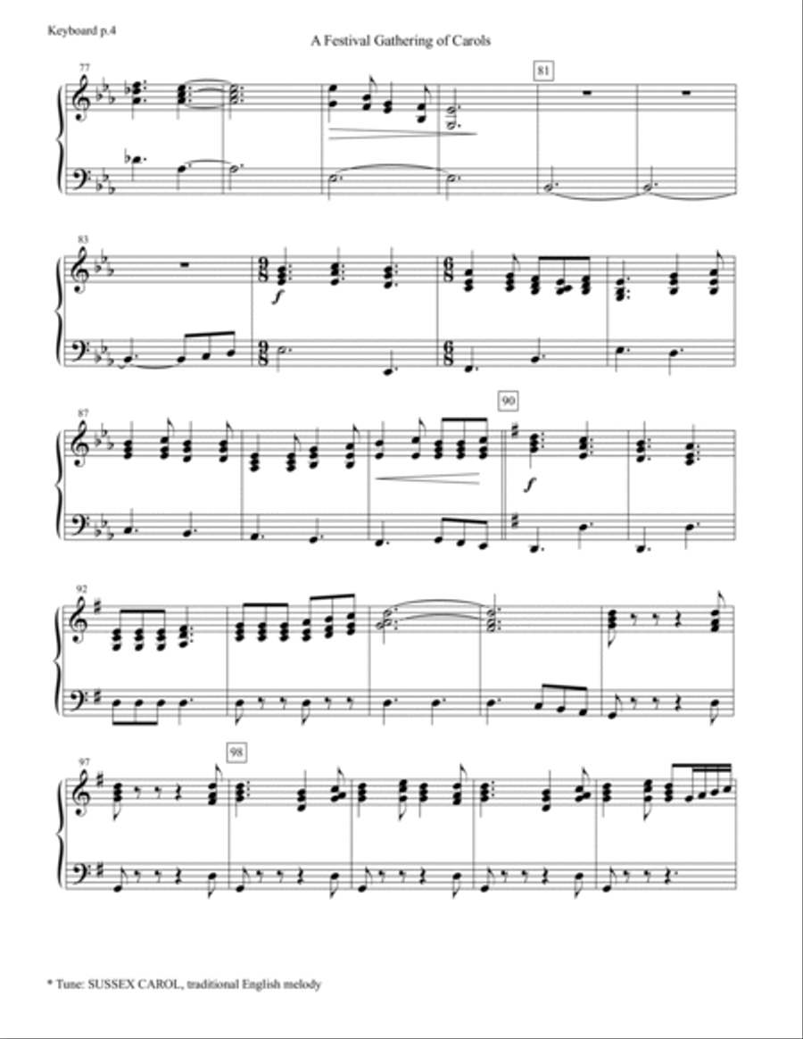 Tidings of Joy: A Celtic Christmas Celebration (Chamber Orchestra) - Keyboard Chamber Orchestra scores gallery preview page 6