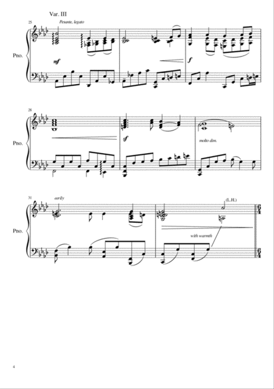 Four variations on 