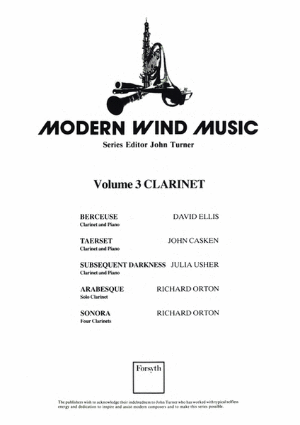 Modern Wind Music - Clarinet