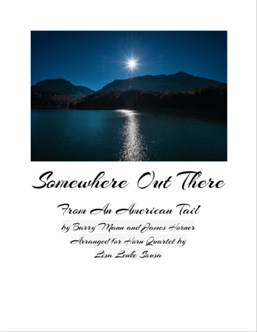 Somewhere Out There Brass Ensemble scores gallery preview page 1