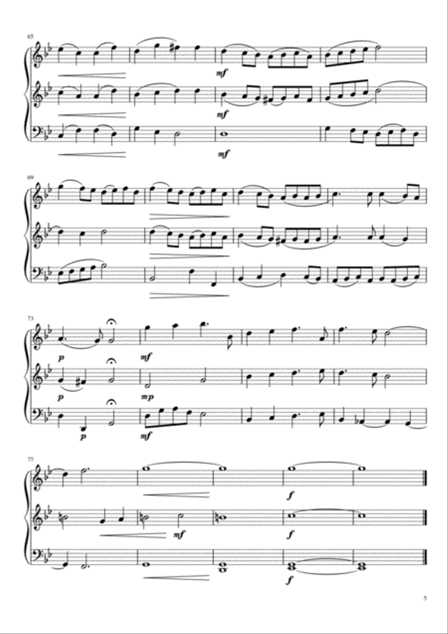 Shepherd, Leave Decoying for Trio (2 flutes & cello) Small Ensemble scores gallery preview page 6
