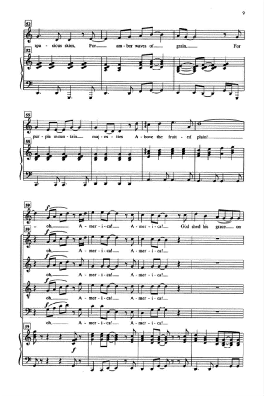 Gospel America - SATB 4-Part scores gallery preview page 10