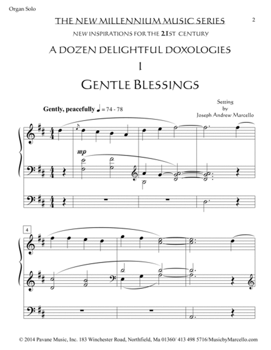 Delightful Doxology I - 'Gentle Blessings' - Organ - Key of D image number null