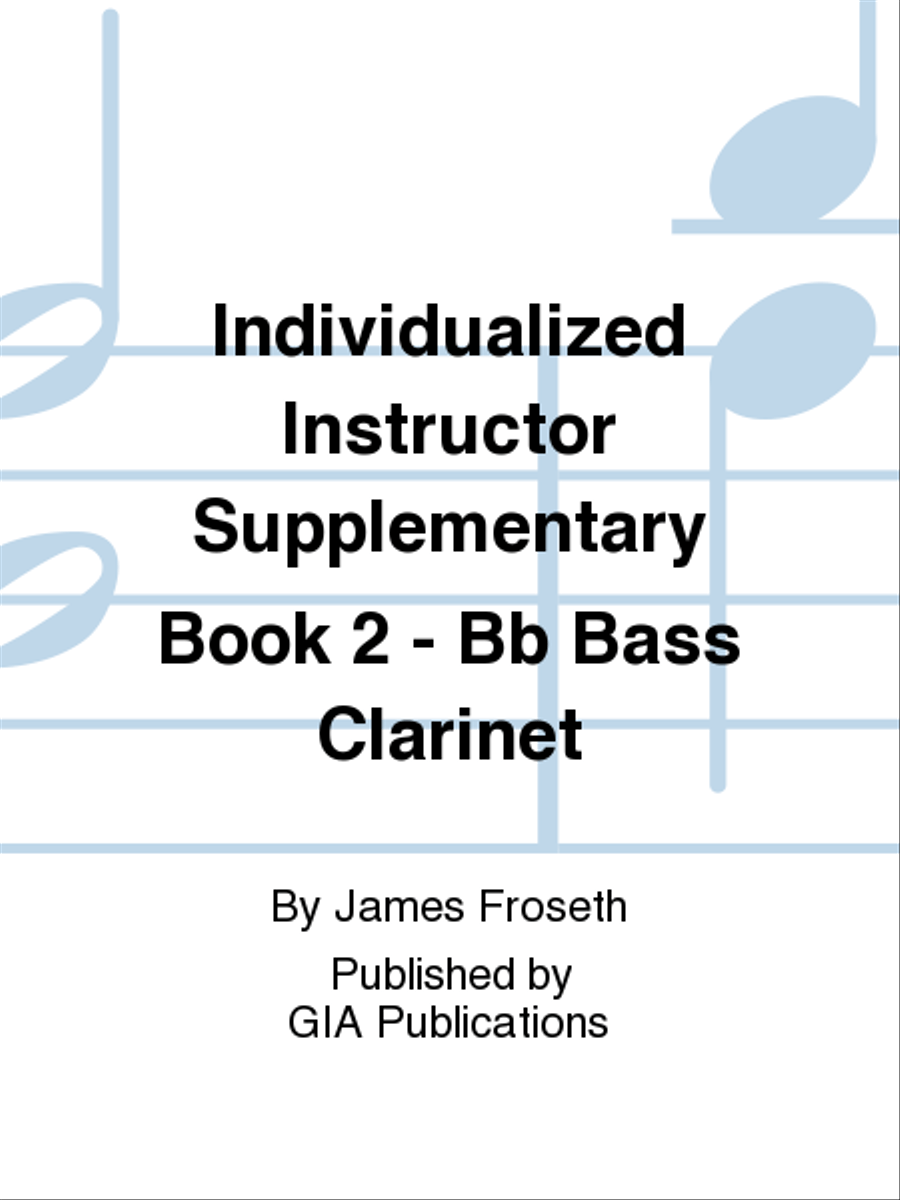 The Individualized Instructor: Supplementary Book 2 - Bb Bass Clarinet Concert Band Methods scores gallery preview page 1