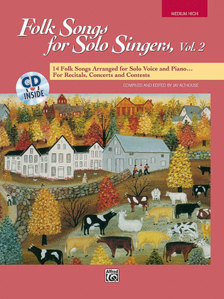 Book cover for Folk Songs for Solo Singers, Volume 2
