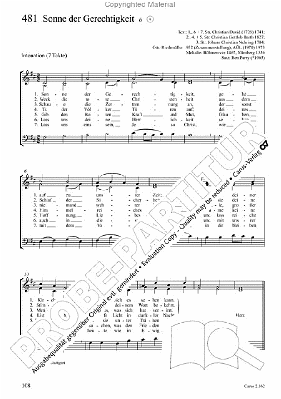 Chorbuch Gotteslob SAM 3-Part scores gallery preview page 109
