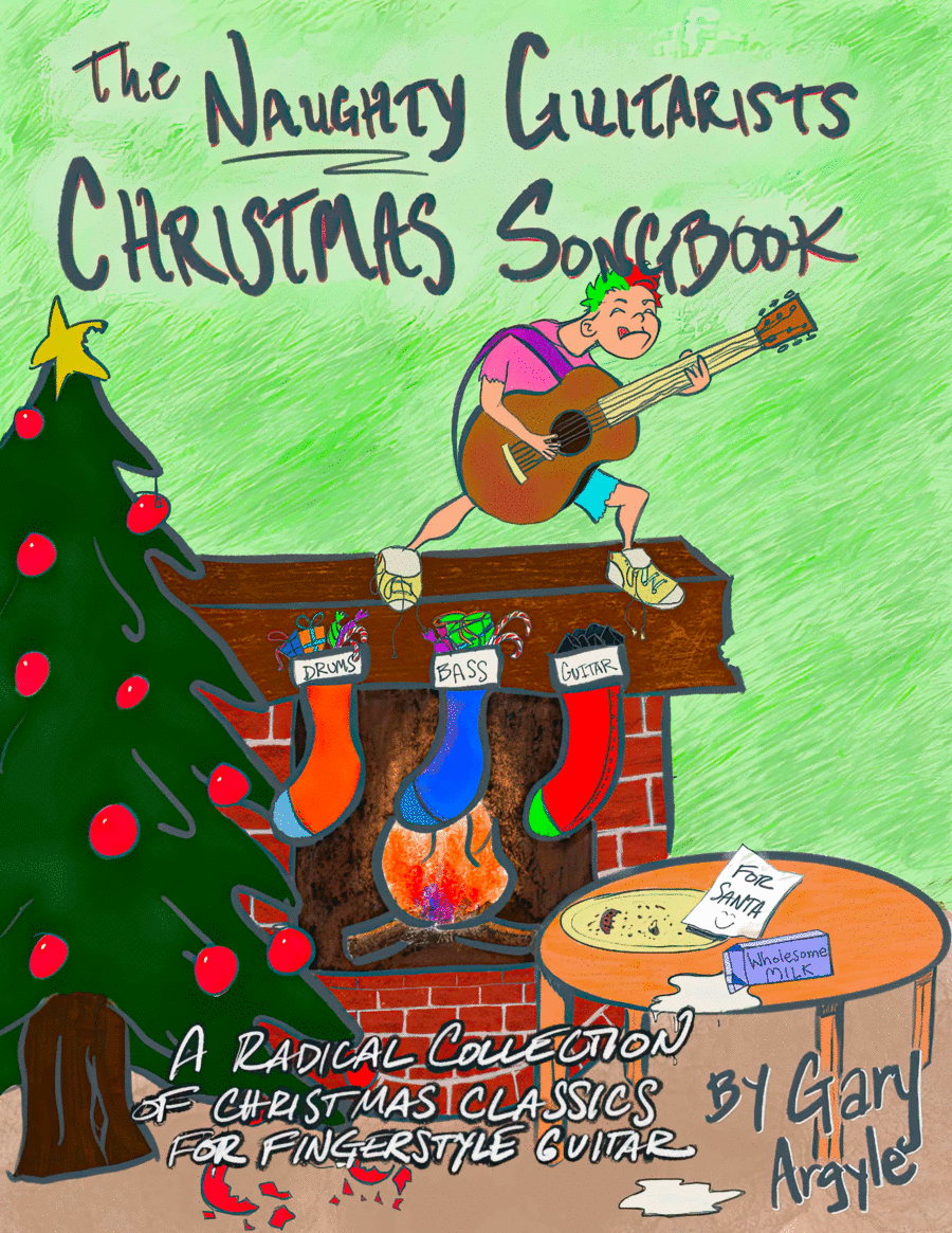 The Naughty Guitarists Christmas Songbook Acoustic Guitar scores gallery preview page 1