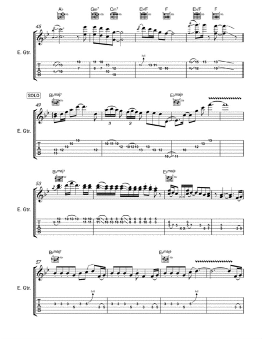 Mi Amor Por Ti Electric Guitar scores gallery preview page 4